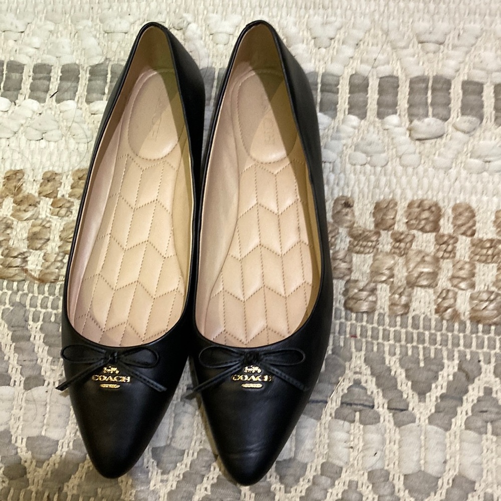 Coach leather flats